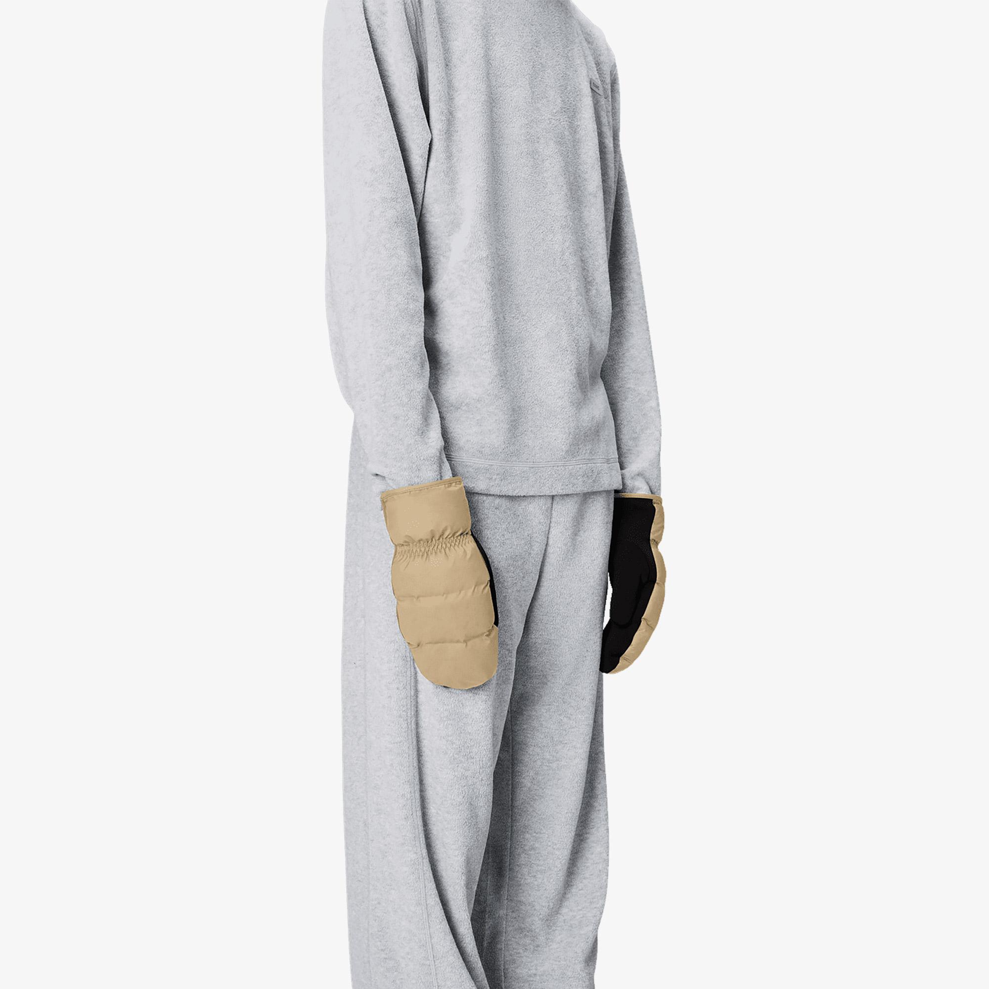 Rains Lohja Puffer Mittens W1T2 Unisex Bej Eldiven