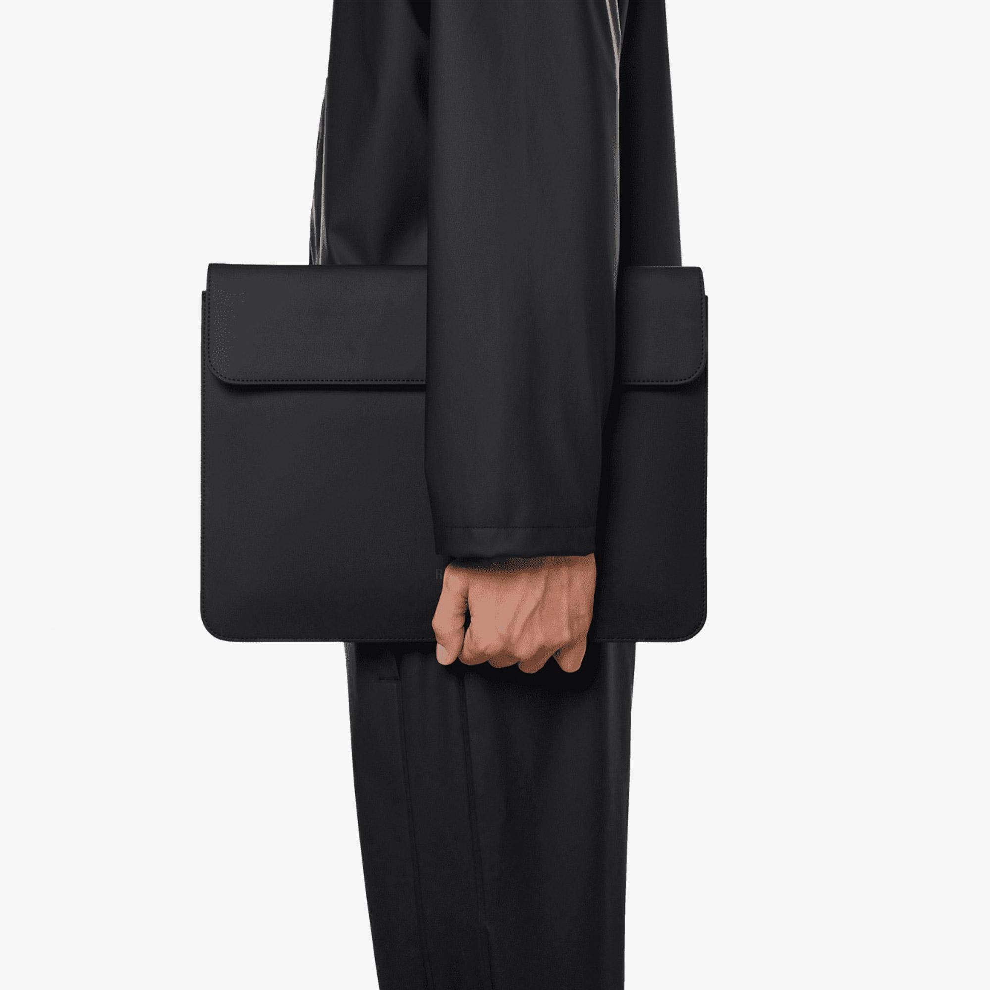 Rains Laptop Portfolio 15"/16'' W1 Unisex Siyah Laptop Çantası