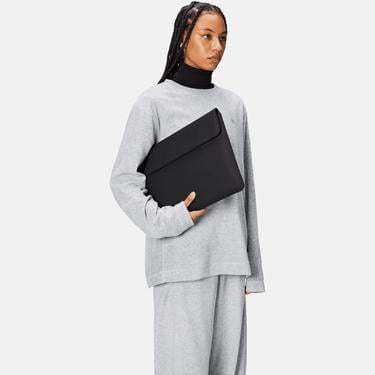  Rains Laptop Portfolio 15"/16'' W1 Unisex Siyah Laptop Çantası