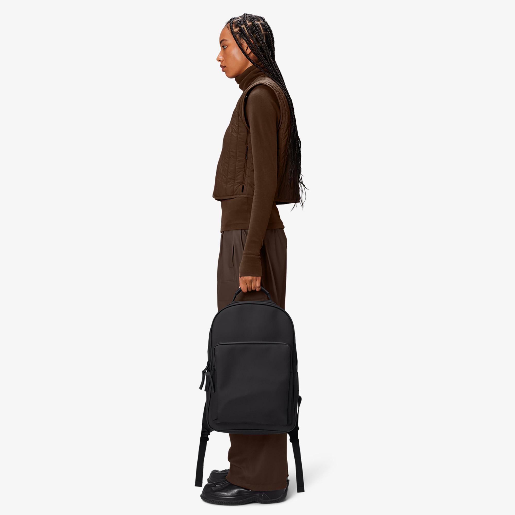 Rains Book Daypack Large Unisex Siyah Sırt Çantası