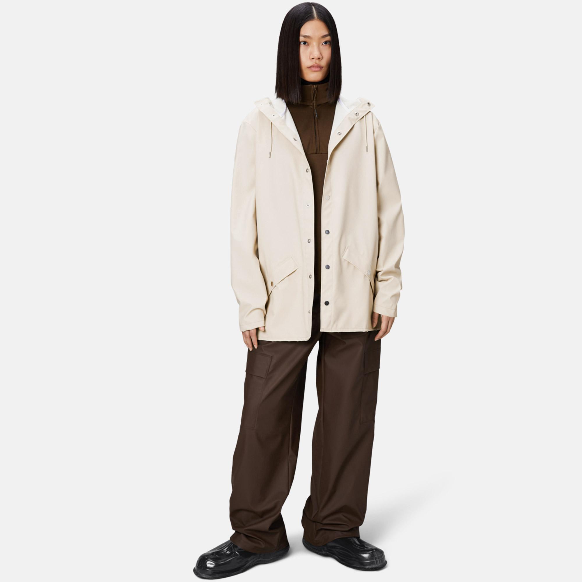 Rains Jacket W3 Unisex Gri Yağmurluk