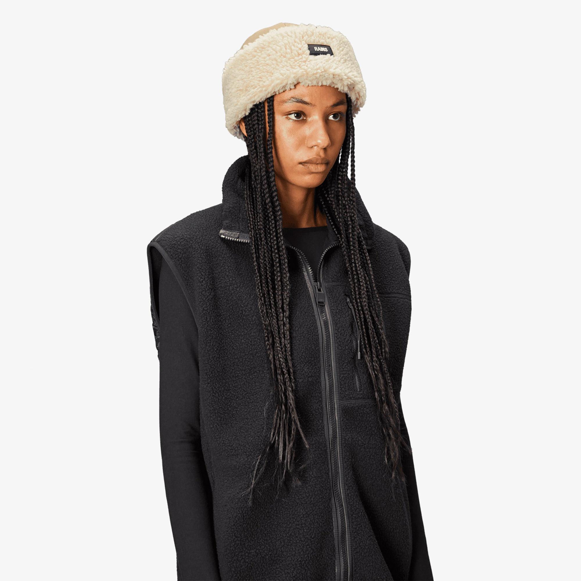 Rains Insulated Fleece T2 Unisex Bej Şapka