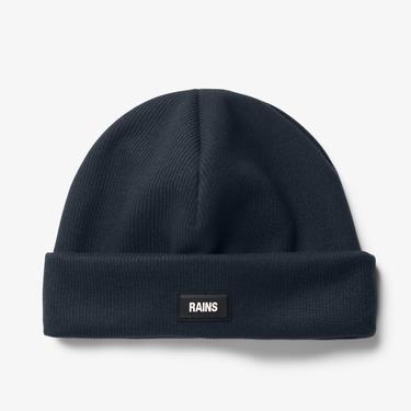  Rains Ribbed Fleece Beanie T1 Unisex Lacivert Bere