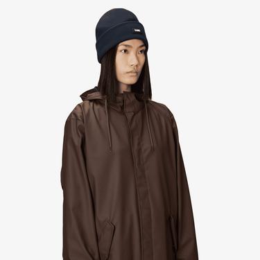  Rains Ribbed Fleece Beanie T1 Unisex Lacivert Bere