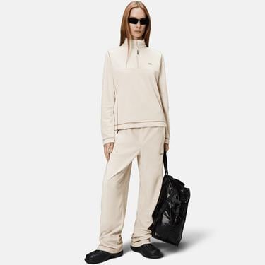  Rains Addis Fleece Curve Half Zip Unisex Gri Polar Sweatshirt