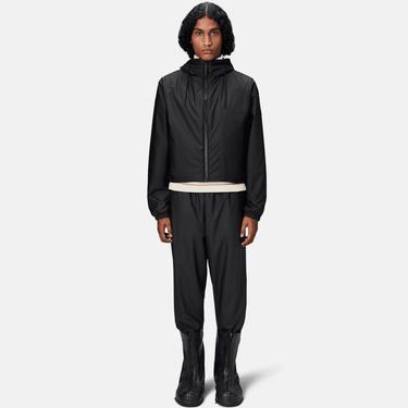  Rains Lohja Short Insulated Jacket W3T1 Unisex Siyah Yağmurluk