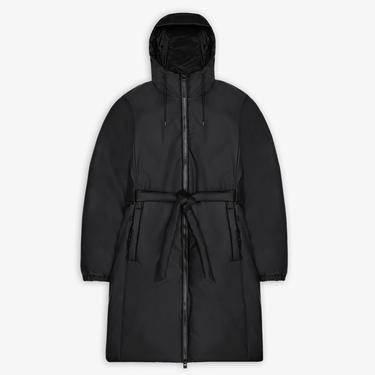  Rains Lohja Long Insulated Curve Unisex Siyah Yağmurluk