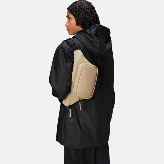 Rains Bum Bag W3 Unisex Bej Bel Çantası