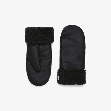  Rains Puffer Fleece Mittens W2T3 Unisex Siyah Eldiven