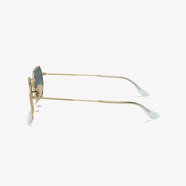  RAY-BAN 0RB3556N Octagonal Unisex Gold Güneş Gözlüğü