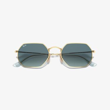  RAY-BAN 0RB3556N Octagonal Unisex Gold Güneş Gözlüğü