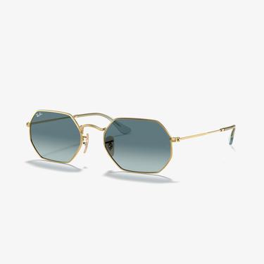  RAY-BAN 0RB3556N Octagonal Unisex Gold Güneş Gözlüğü