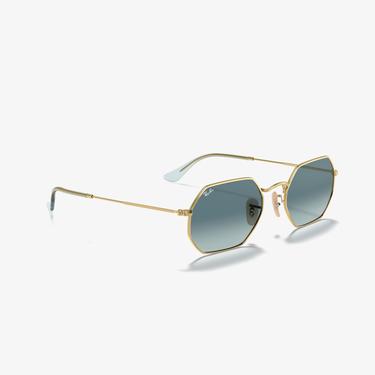 RAY-BAN 0RB3556N Octagonal Unisex Gold Güneş Gözlüğü