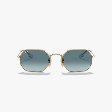  RAY-BAN 0RB3556N Octagonal Unisex Gold Güneş Gözlüğü