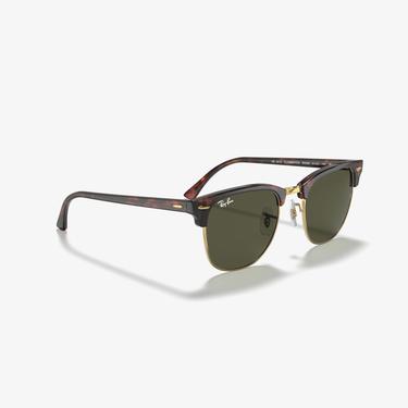  RAY-BAN 0RB3016 Clubmaster Erkek Mock Tortoise Arista Güneş Gözlüğü