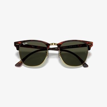  RAY-BAN 0RB3016 Clubmaster Erkek Mock Tortoise Arista Güneş Gözlüğü
