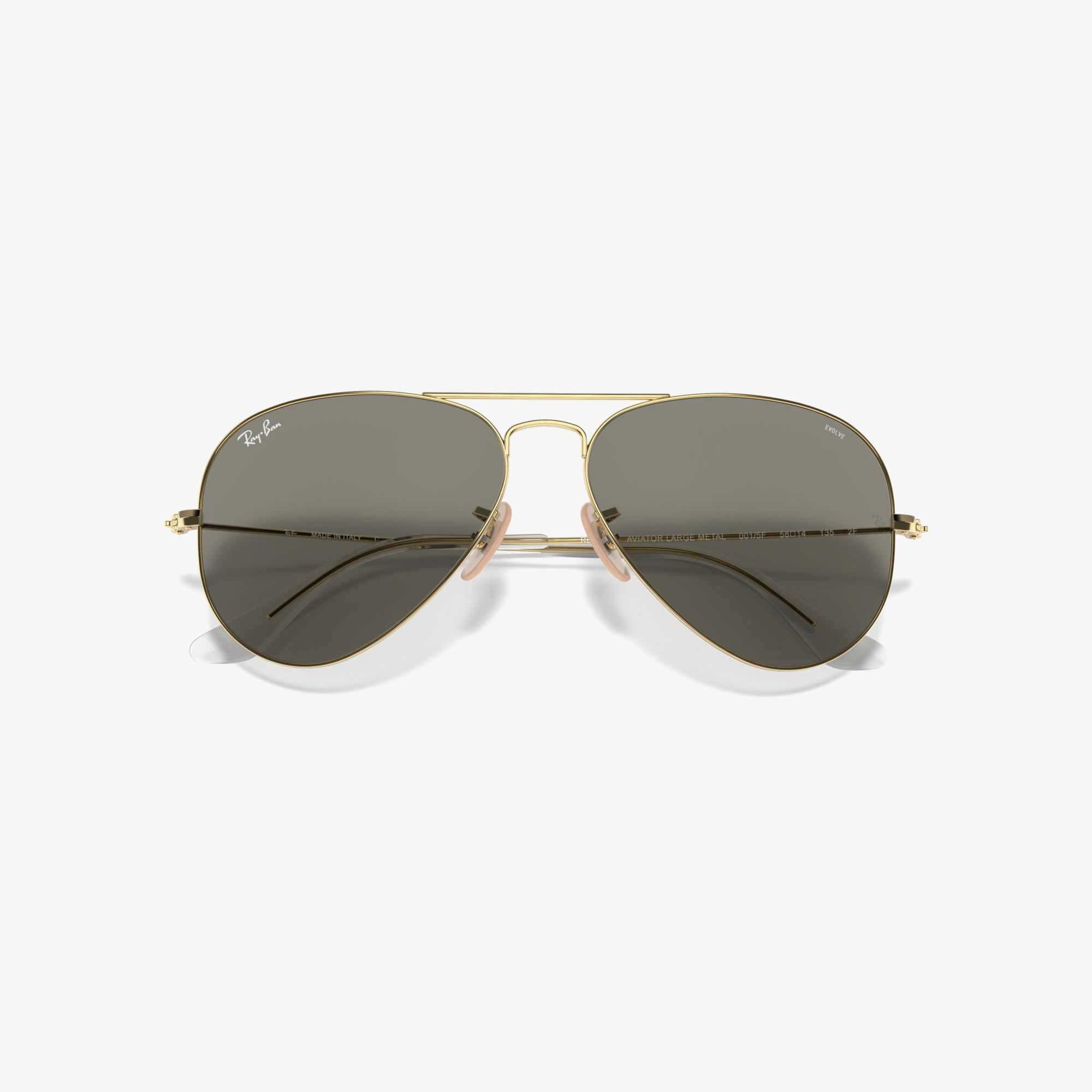 RAY-BAN 0RB3025 Aviator Large Metal Unisex Shiny Altın Rengi Güneş Gözlüğü