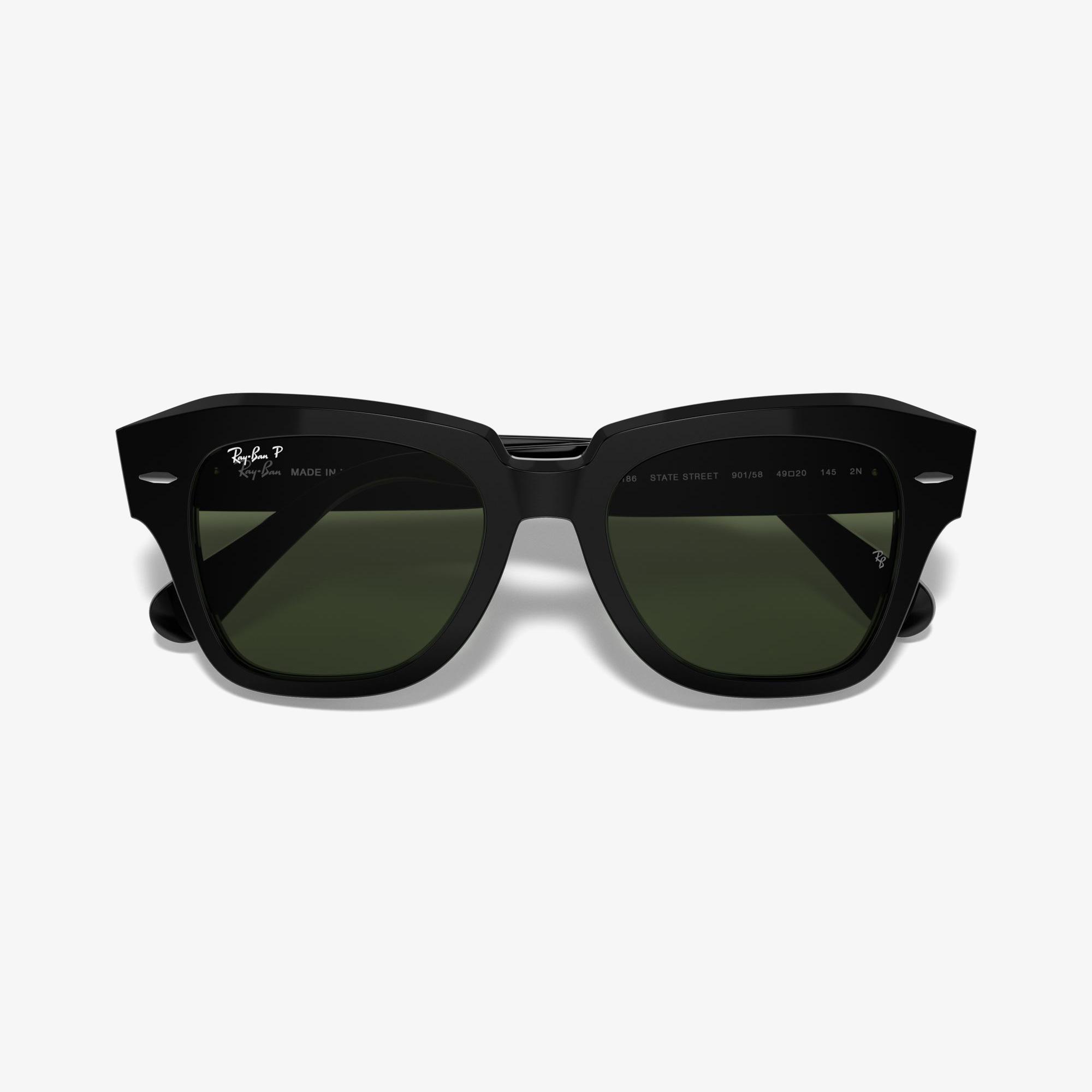 RAY-BAN 0RB2186 State Street Unisex Siyah Güneş Gözlüğü