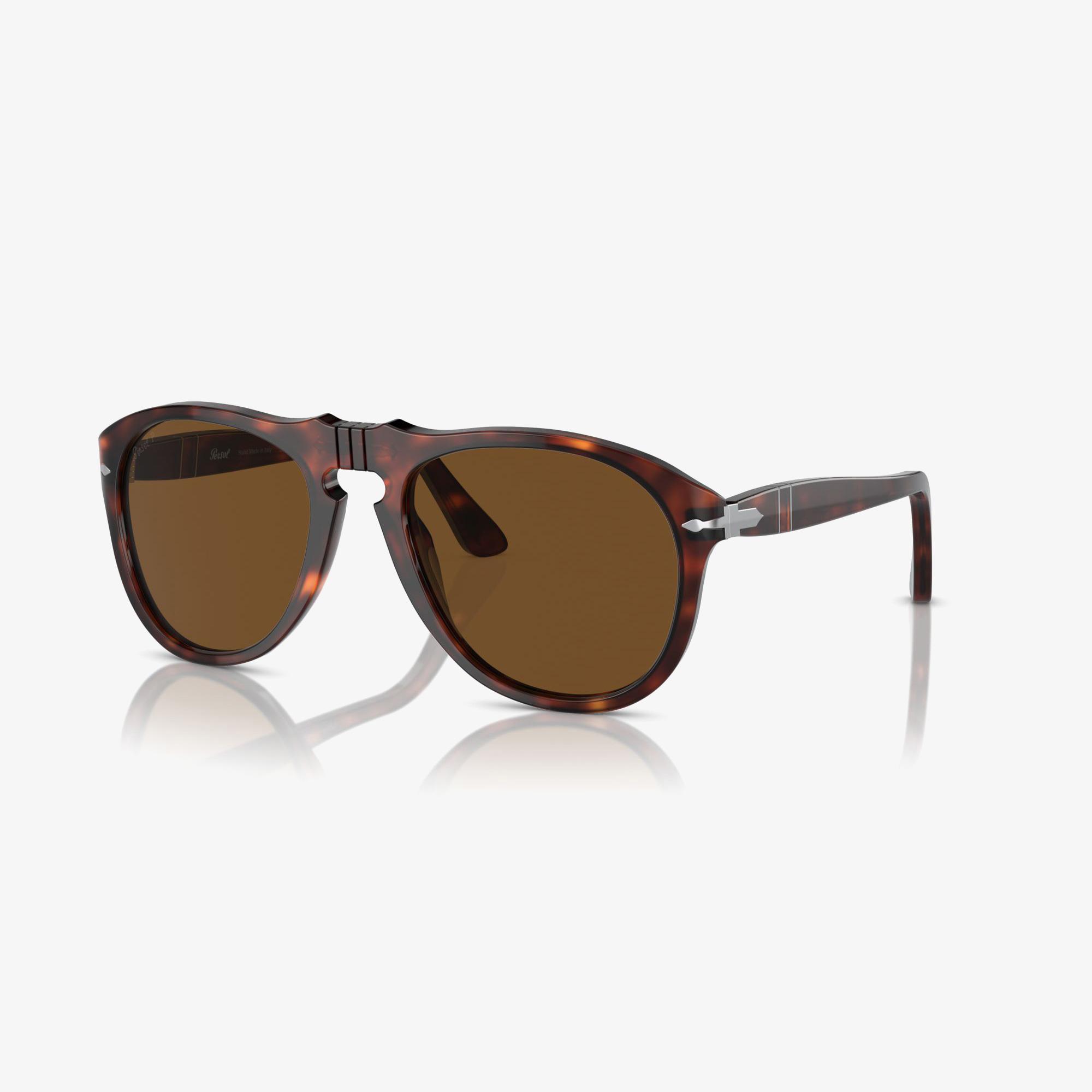 PERSOL Acetate Erkek Kahverengi Güneş Gözlüğü