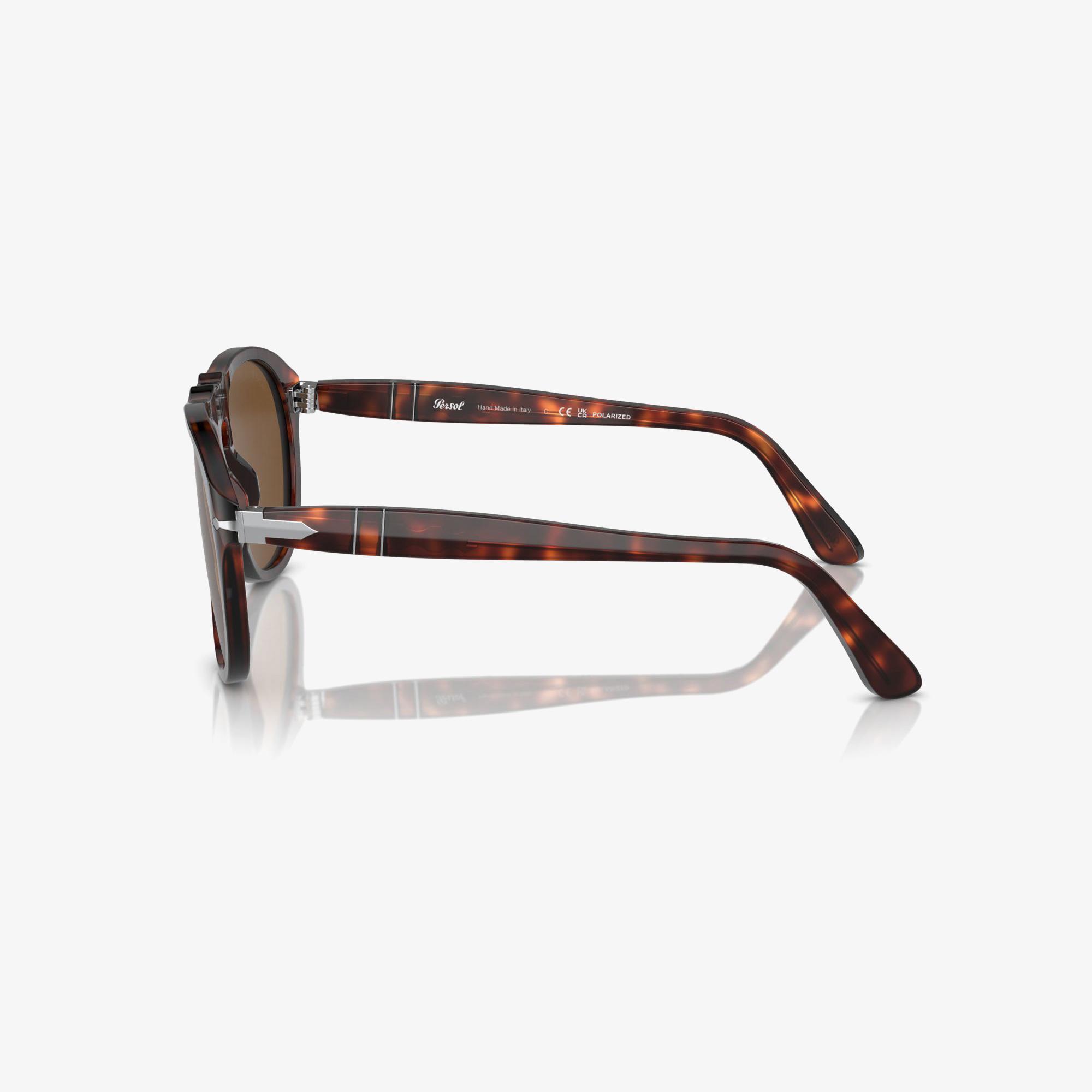 PERSOL Acetate Erkek Kahverengi Güneş Gözlüğü