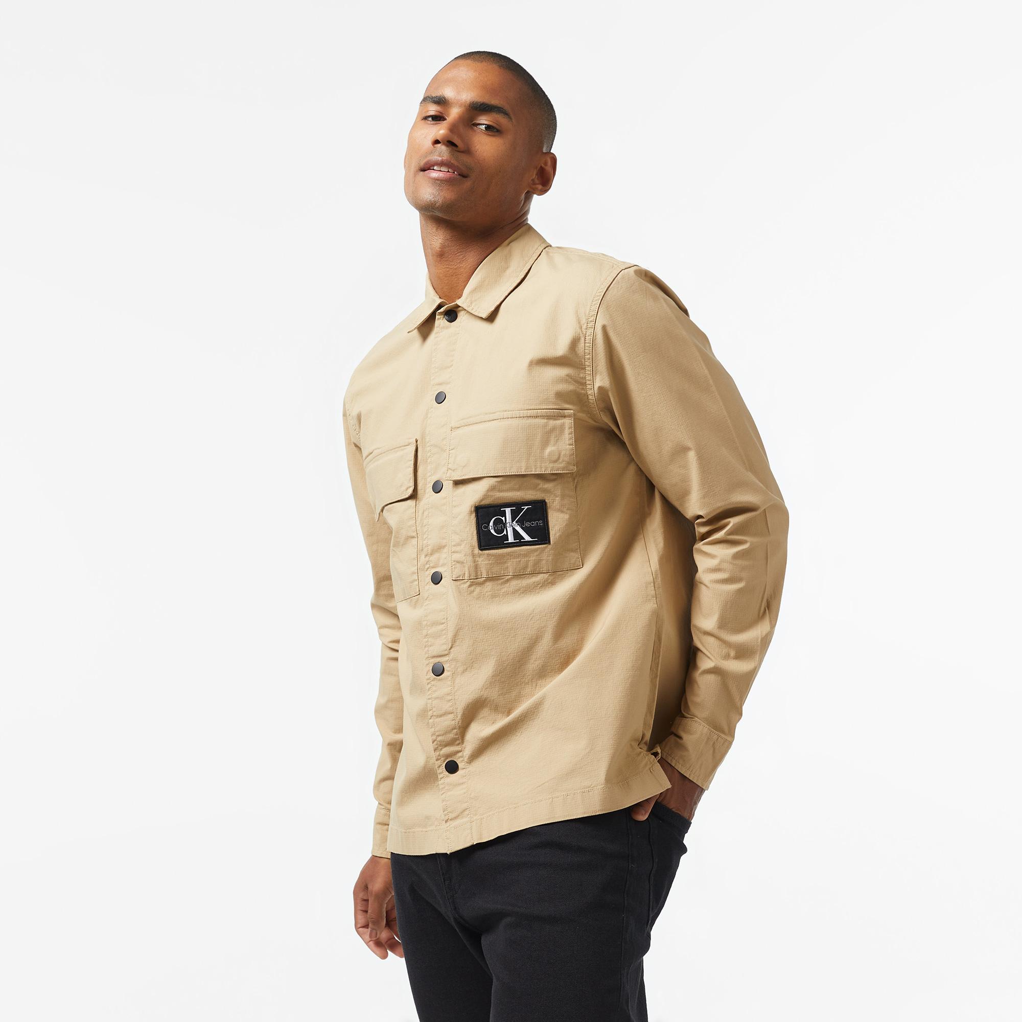 Calvin Klein Jeans Erkek Bej Gömlek