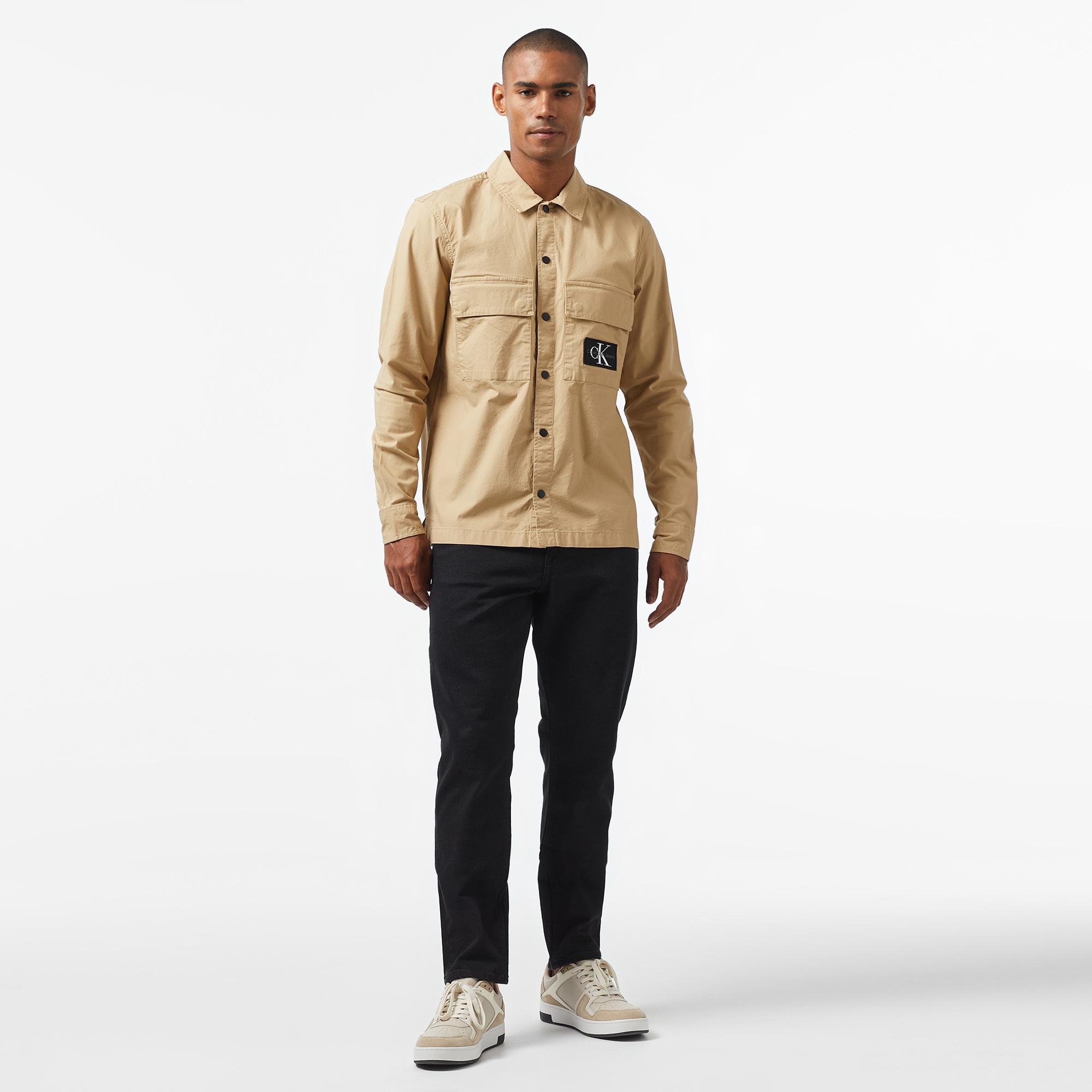 Calvin Klein Jeans Erkek Bej Gömlek
