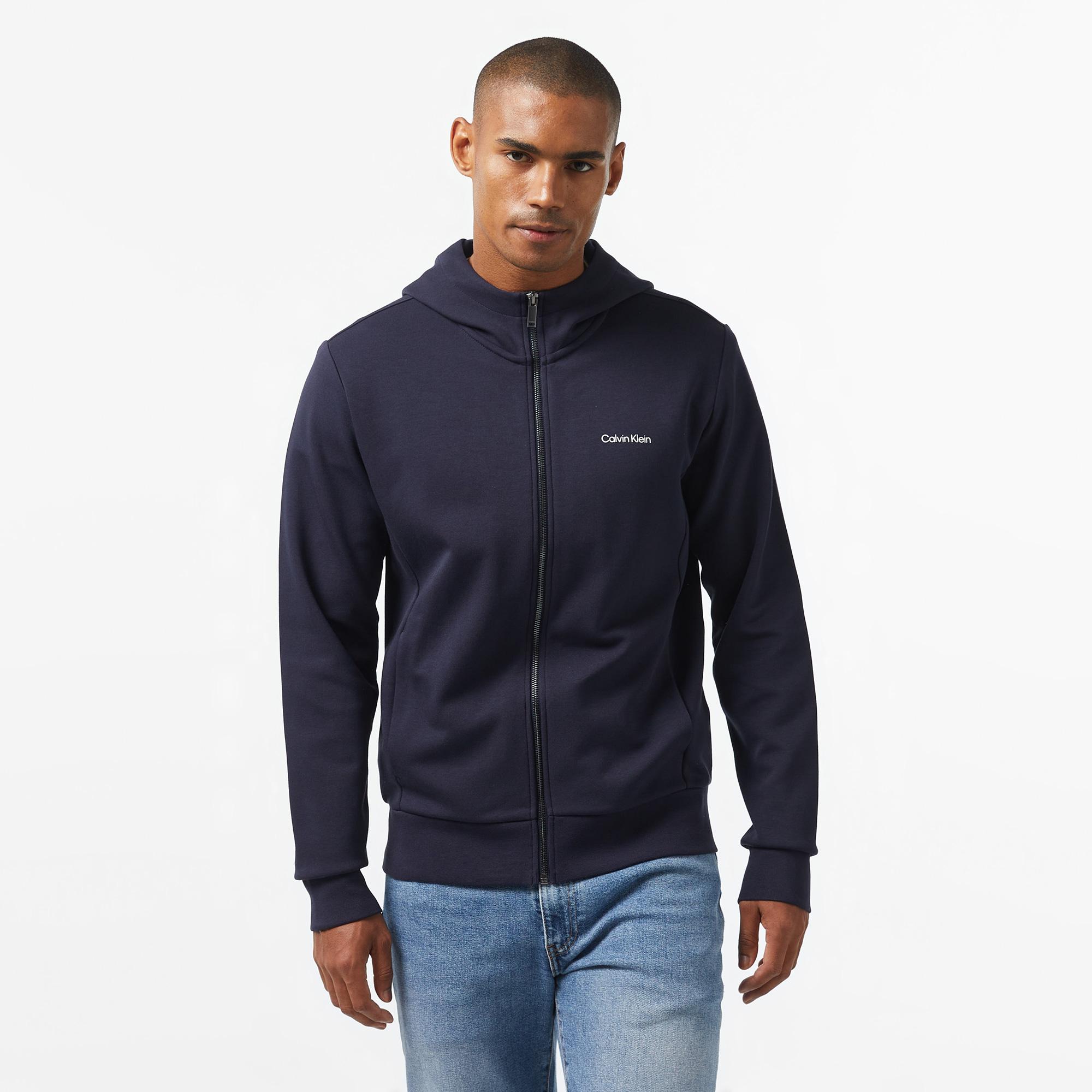 Calvin Klein Micro Logo Repreve Erkek Lacivert Hoodie