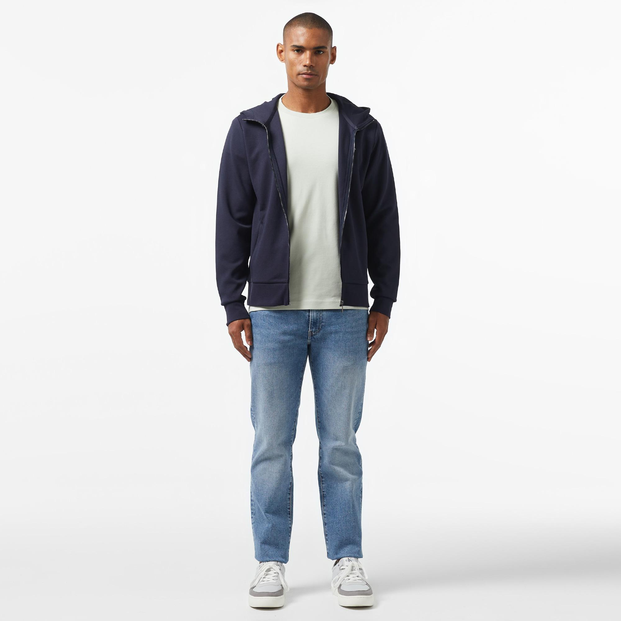 Calvin Klein Micro Logo Repreve Erkek Lacivert Hoodie