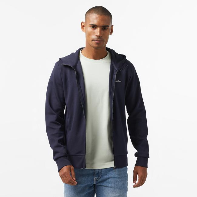  Calvin Klein Micro Logo Repreve Erkek Lacivert Hoodie