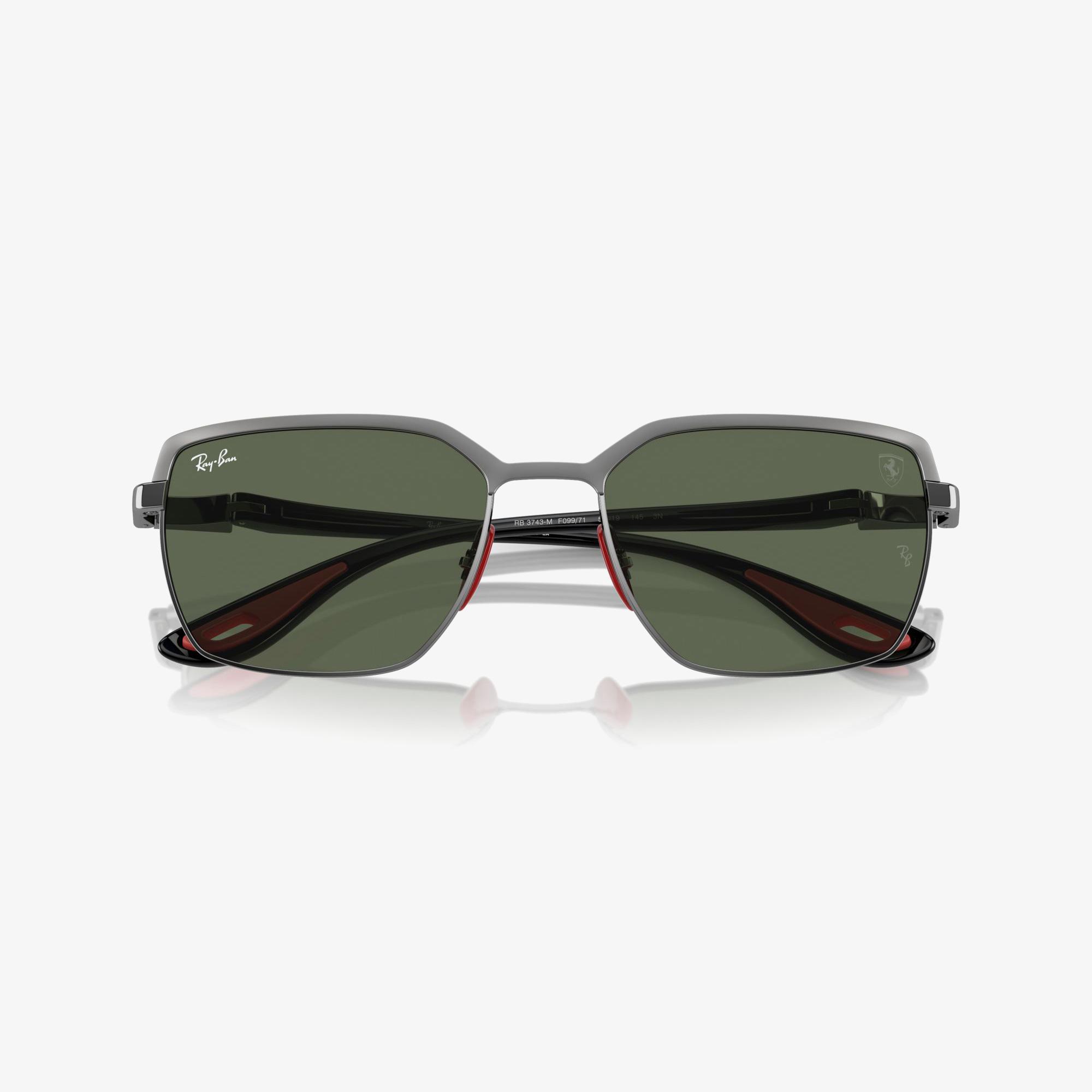 RAY-BAN Rb3743M Scuderia Ferrari Collection Unisex Gri Güneş Gözlüğü