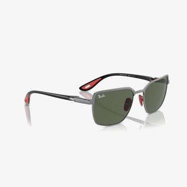  RAY-BAN Rb3743M Scuderia Ferrari Collection Unisex Gri Güneş Gözlüğü