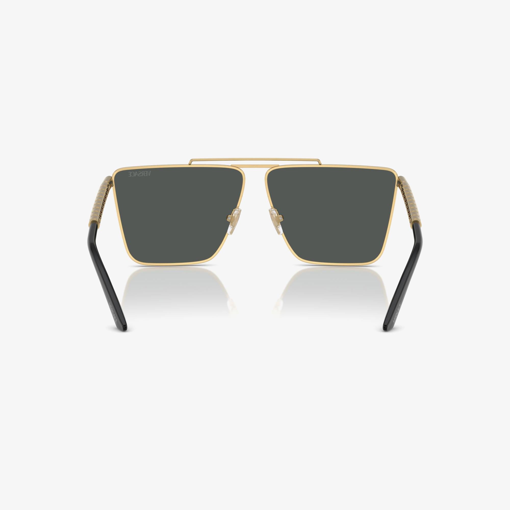 VERSACE Ve2266 Erkek Altın Rengi Güneş Gözlüğü