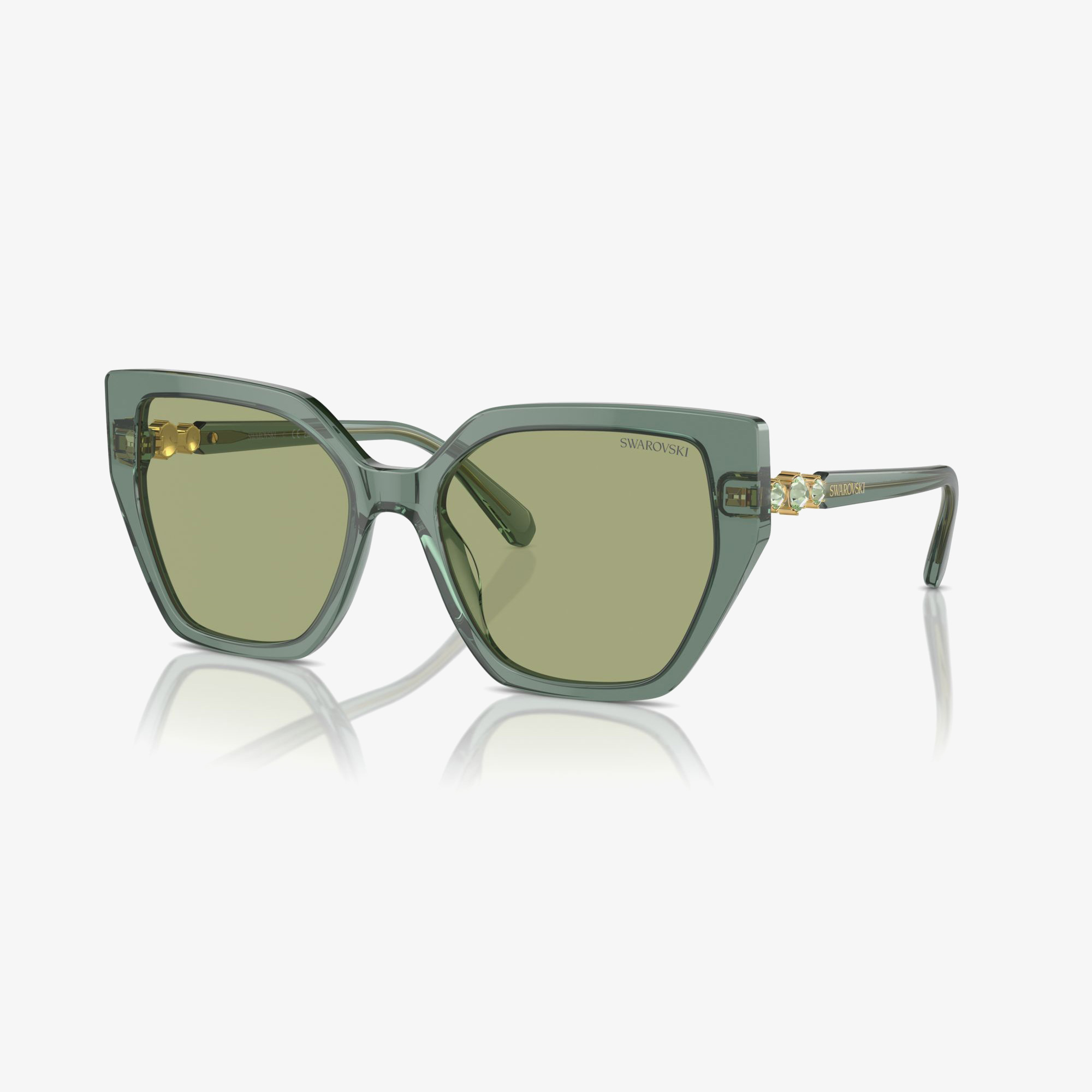  Swarovski Sk616 Kadın Yeşil Güneş Gözlüğü