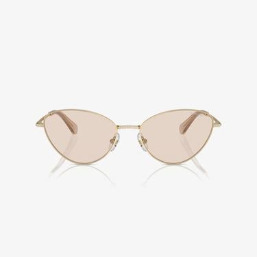  Swarovski Sk714 Kadın Altın Rengi Güneş Gözlüğü