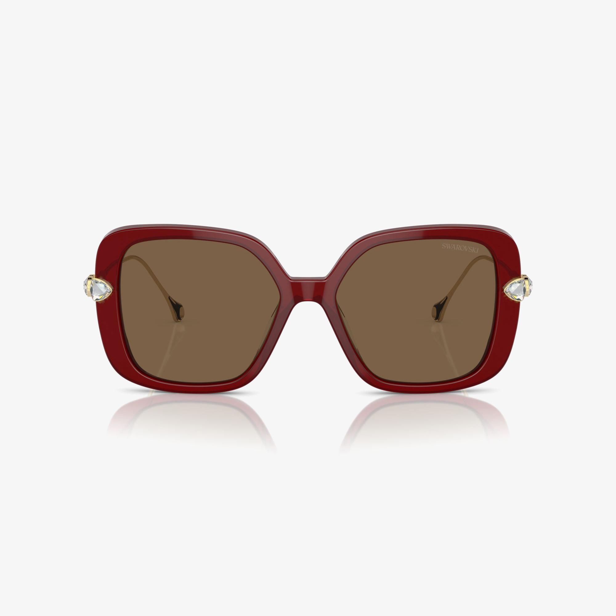 Swarovski Sk611 Kadın Bordo Güneş Gözlüğü