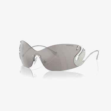  Swarovski Sk72 Kadın Gümüş Güneş Gözlüğü