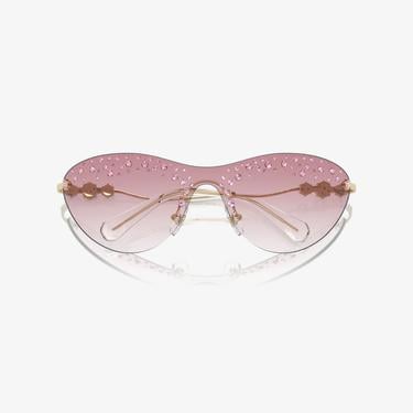  Swarovski Sk723 Kadın Altın Rengi Güneş Gözlüğü