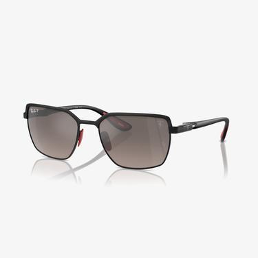  RAY-BAN Rb3743M Scuderia Ferrari Collection Unisex Siyah Güneş Gözlüğü