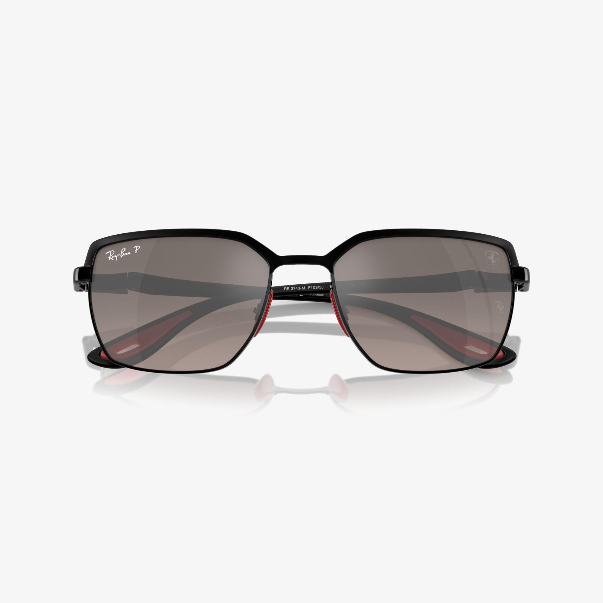 RAY-BAN Rb3743M Scuderia Ferrari Collection Unisex Siyah Güneş Gözlüğü