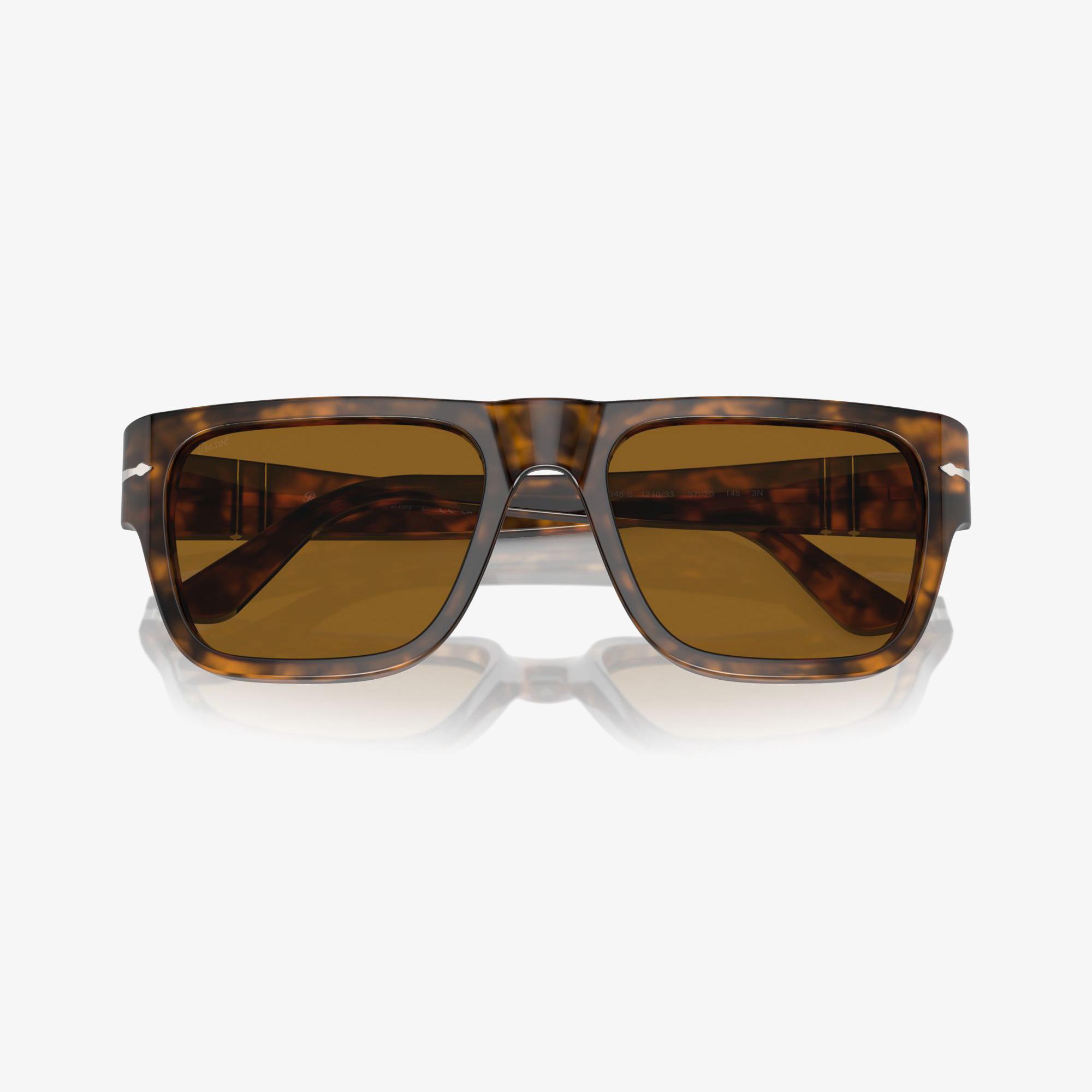 PERSOL Po3348S Unisex Kahverengi Güneş Gözlüğü