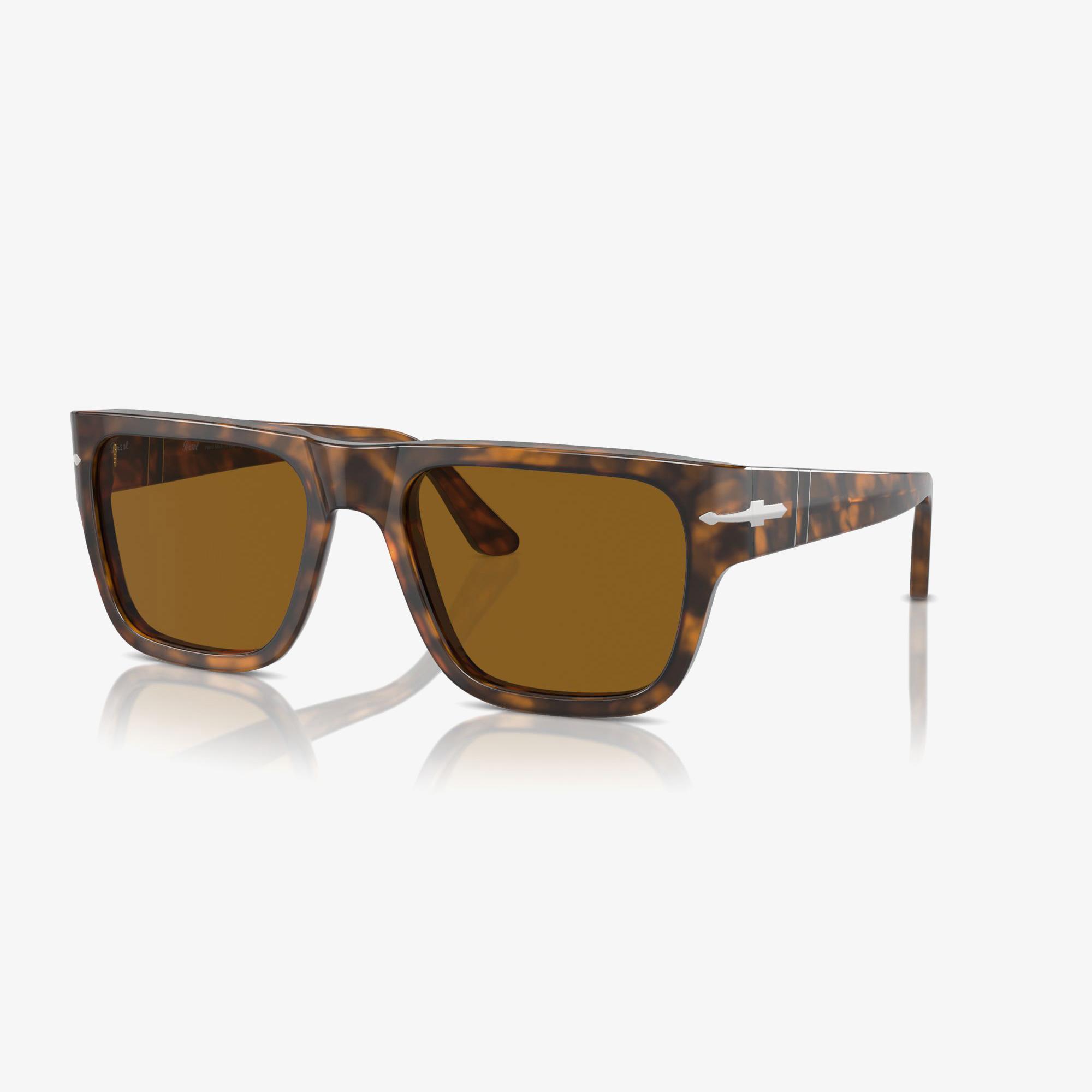 PERSOL Po3348S Unisex Kahverengi Güneş Gözlüğü