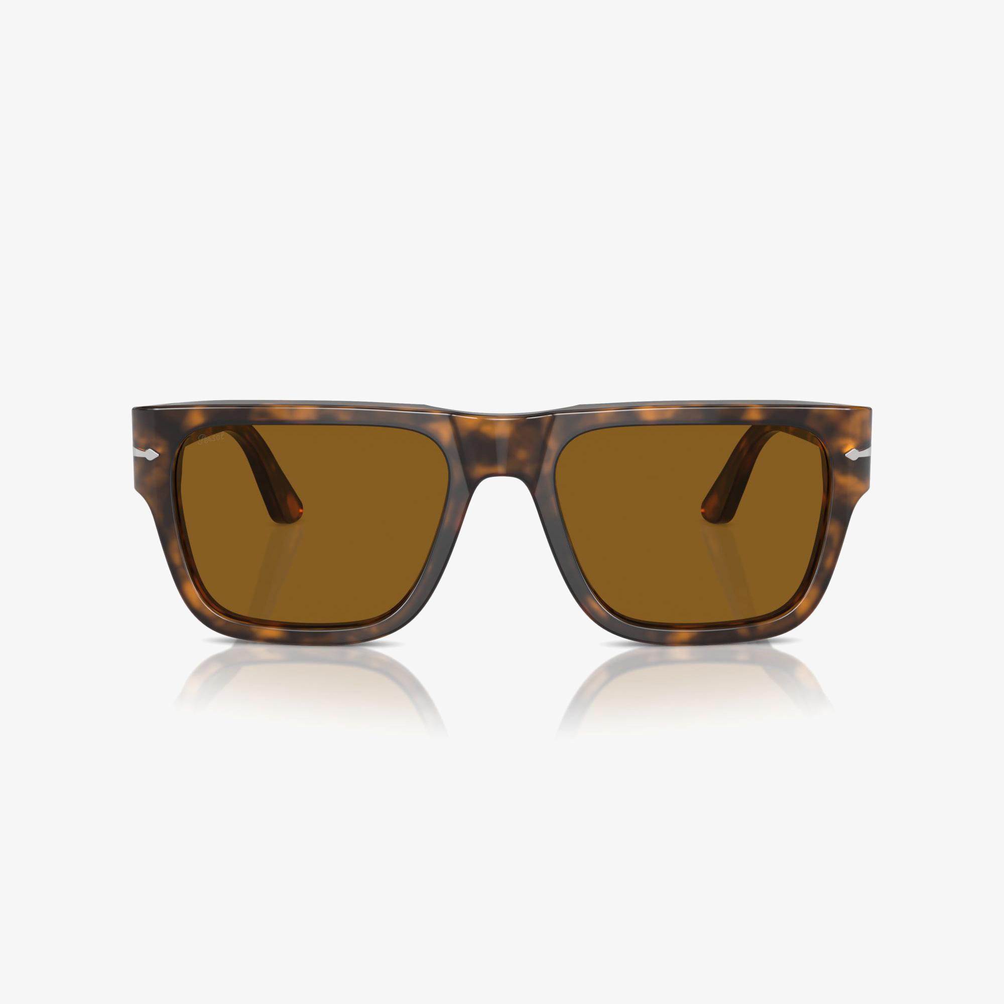 PERSOL Po3348S Unisex Kahverengi Güneş Gözlüğü