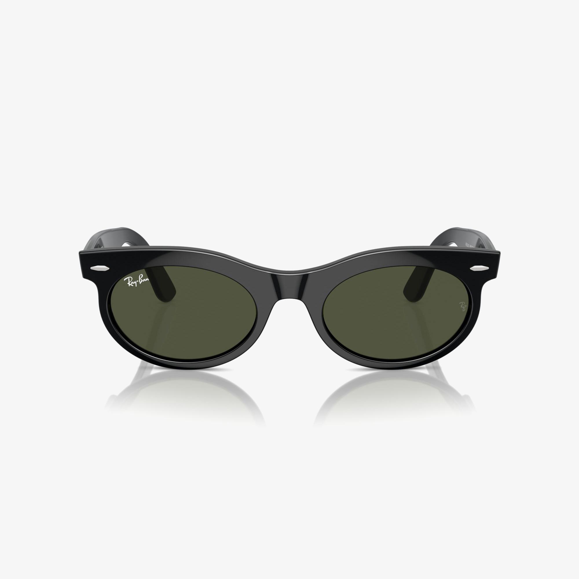 RAY-BAN Wayfarer Oval Unisex Siyah Güneş Gözlüğü