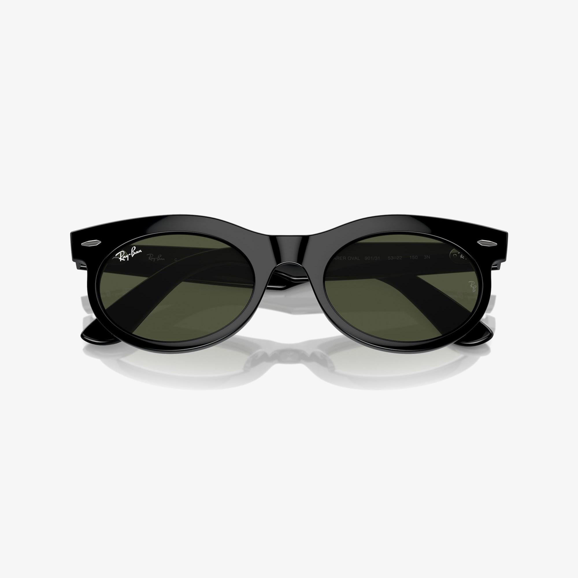 RAY-BAN Wayfarer Oval Unisex Siyah Güneş Gözlüğü