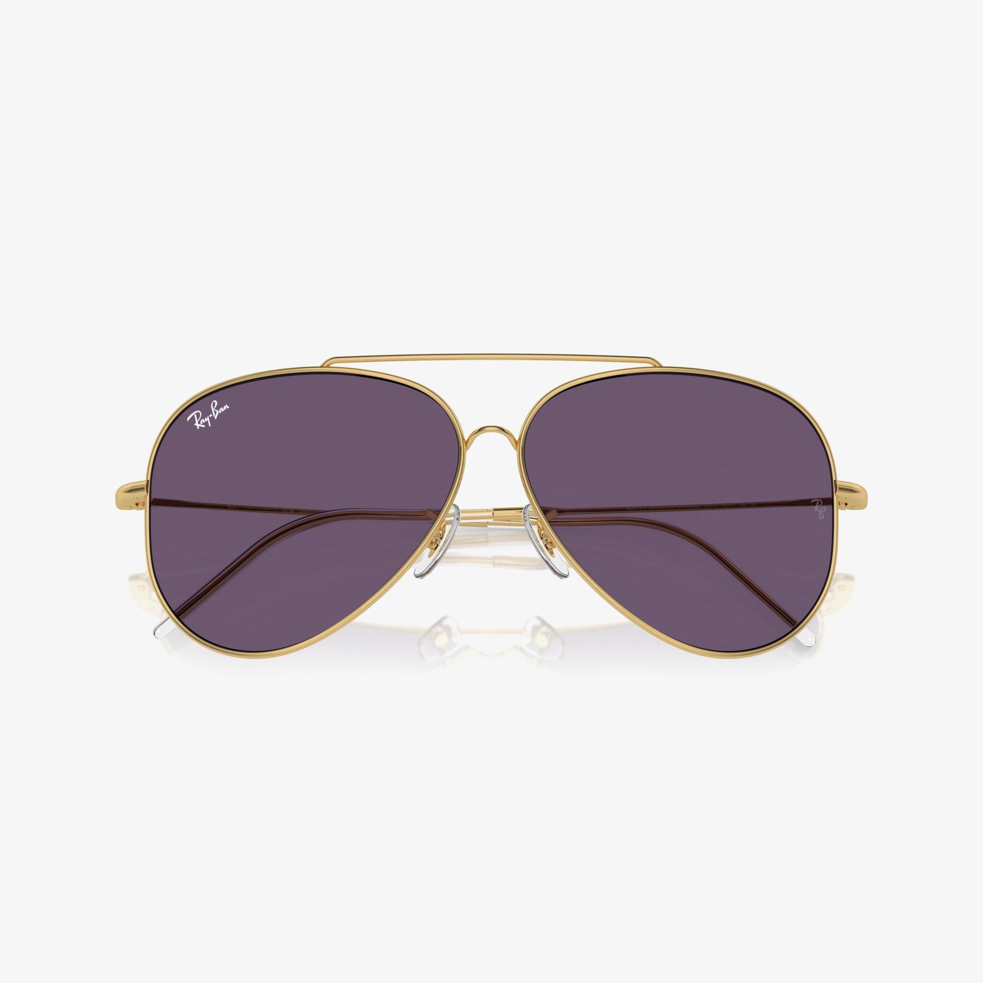RAY-BAN Aviator Reverse Unisex Altın Rengi Güneş Gözlüğü