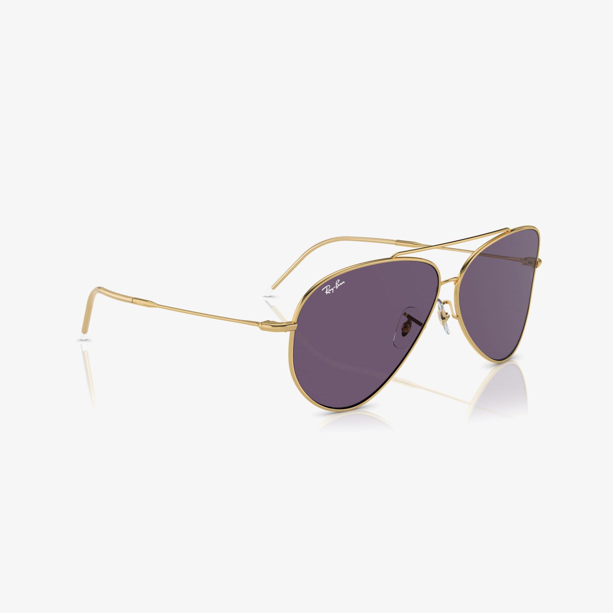 RAY-BAN Aviator Reverse Unisex Altın Rengi Güneş Gözlüğü