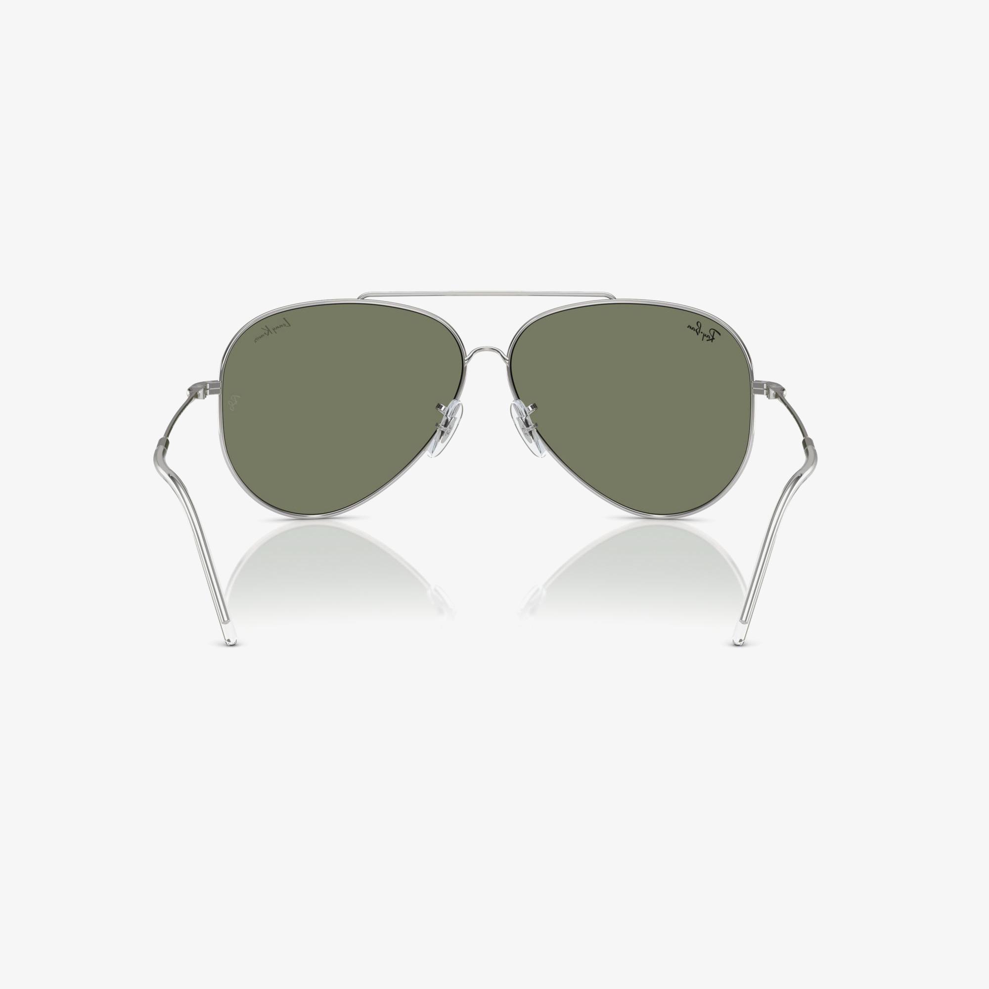 RAY-BAN Lenny Kravitz X Aviator Reverse Unisex Gümüş Güneş Gözlüğü