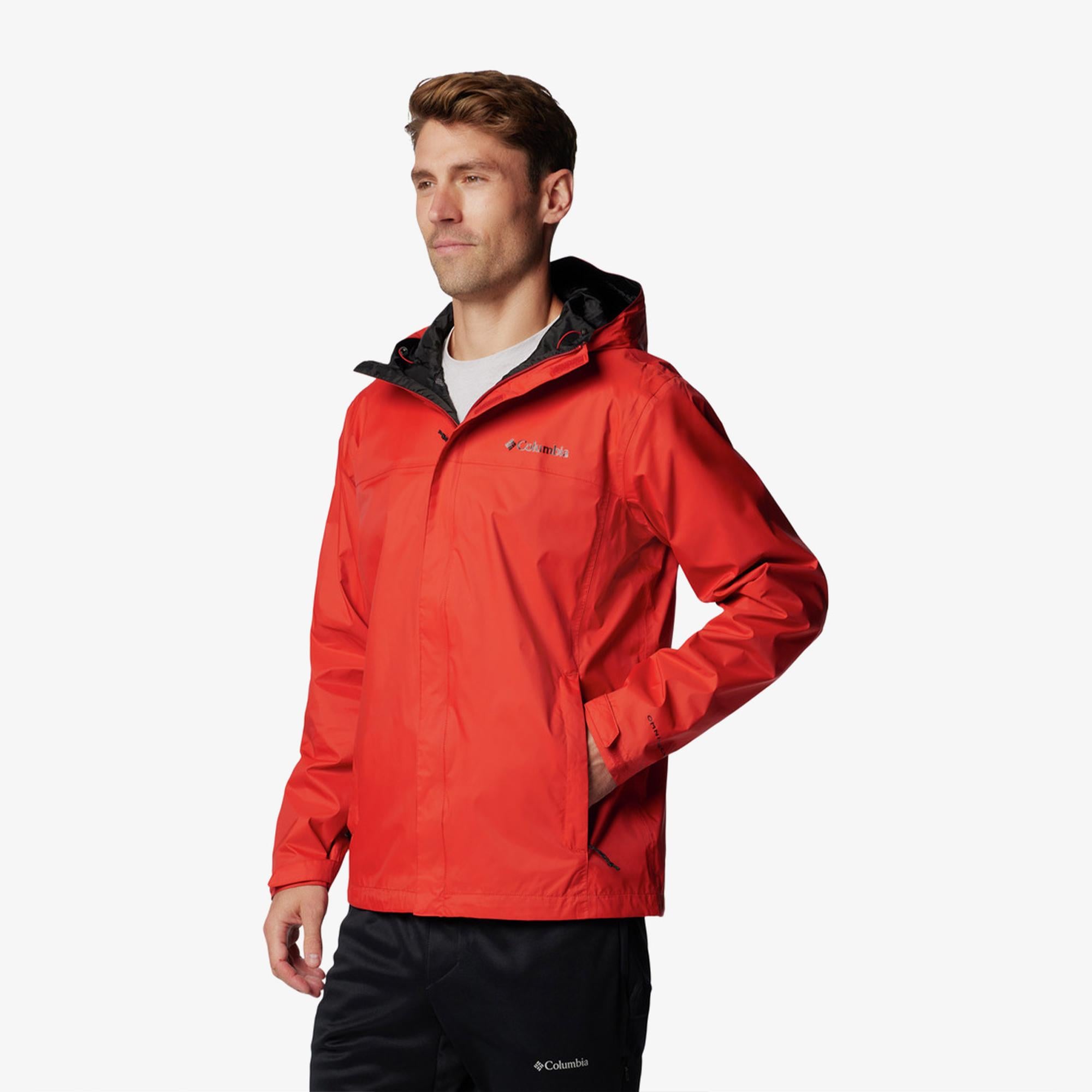 Columbia Watertight Erkek Kırmızı Yağmurluk