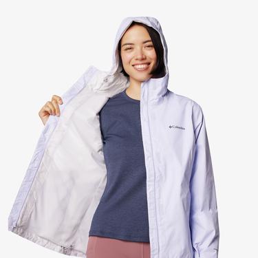  Columbia Arcadia II Kadın Mor Yağmurluk