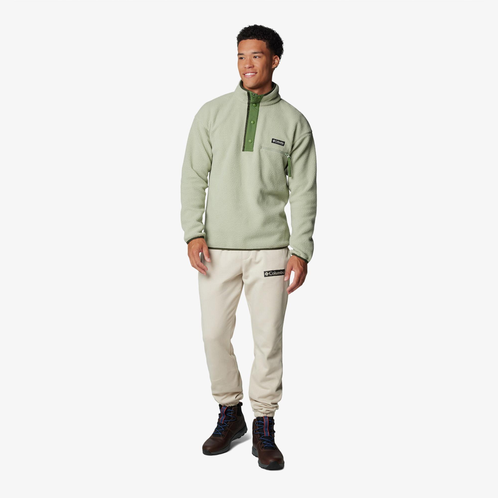 Columbia Helvetia Half Snap Erkek Yeşil Polar